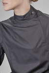 short and slim fit shirt in cotton satin - NOIR KEI NINOMIYA 