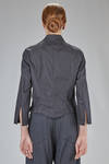 short and slim fit shirt in cotton satin - NOIR KEI NINOMIYA 