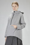 hip-length caban, wide, in washed and waterproof canvas of cotton, polyester, and polyamide - STUDIO B3 