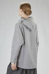 hip-length caban, wide, in washed and waterproof canvas of cotton, polyester, and polyamide - STUDIO B3 