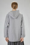 hip-length caban, wide, in washed and waterproof canvas of cotton, polyester, and polyamide - STUDIO B3 