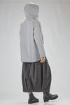 hip-length caban, wide, in washed and waterproof canvas of cotton, polyester, and polyamide - STUDIO B3 