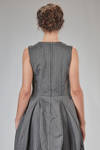 longuette dress, sleeveless in pinstriped serge polyester - COMME des GARÇONS - COMME des GARÇONS 