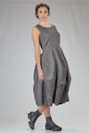 longuette dress, sleeveless in pinstriped serge polyester - COMME des GARÇONS - COMME des GARÇONS 