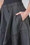 wide wheel skirt in pinstriped polyester serge - COMME des GARÇONS - COMME des GARÇONS 