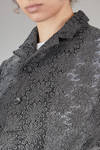 one chest jacket with floral lace in rayon and polyester - COMME des GARÇONS - COMME des GARÇONS 