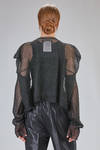 giacca tipo cardigan 'sculpture' al fianco in garza leggerissima di poliestere - JUNYA WATANABE 