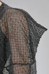 hip-lenght 'sculpture' jacket cardigan-like in light polyester gauze - JUNYA WATANABE 