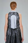 dungarees dress with skirt in multilayer polyester tulle with floreal embroidery - NOIR KEI NINOMIYA 
