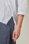 long shirt in washed light blue cotton - DANIELA GREGIS 