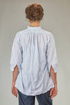 camicia lunga in cotone celeste lavato - DANIELA GREGIS 