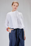 short and wide shirt in washed cotton satin - DANIELA GREGIS 