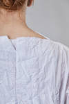 camicia corta e ampia in satin di cotone lavato - DANIELA GREGIS 