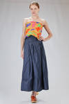 gonna lunga e ampia in satin leggerissimo di cotone - DANIELA GREGIS 