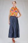 gonna lunga e ampia in satin leggerissimo di cotone - DANIELA GREGIS 