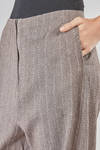 soft trousers in light linen, cotton, silk and cashmere jersey - BOBOUTIC 