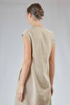 longuette dress, slim, in linen, cotton, silk and cashmere jersey - BOBOUTIC 