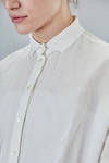 hip-lenght shirt, wide, in light linen, cotton and cupro canva - FORME D' EXPRESSION 