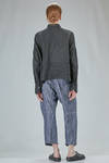 wide and light jeans in washed melange ramié and linen denim - FORME D' EXPRESSION 