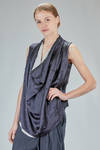 sleeveless top in viscose and silk - MARC LE BIHAN 