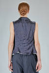 sleeveless top in viscose and silk - MARC LE BIHAN 