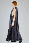pinafore long and wide dress in viscose and silk - MARC LE BIHAN 