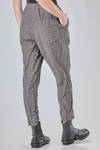 soft trousers in washed linen canva - RICORRROBE 