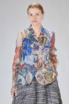 giacca in georgette di seta multicolor - RUNDHOLZ 