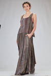 hip-lenght top in cold tinted viscose and cotton twill - ZIGGY CHEN 