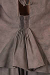 hip-lenght top in cold tinted viscose and cotton twill - ZIGGY CHEN 