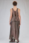 hip-lenght top in cold tinted viscose and cotton twill - ZIGGY CHEN 