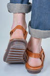 VALUE sandal in soft cowhide leather covered on the front - TRIPPEN 
