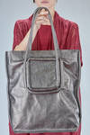 Big SQ BAG bag in metallic cowhide leather - TRIPPEN 