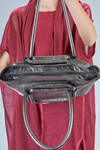 Big SQ BAG bag in metallic cowhide leather - TRIPPEN 