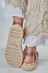 sandalo 'a frate' in pelle, legno e eva espansa - RAWCLAYS 
