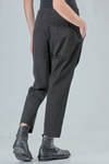 cigarette trousers in stretch cotton, cupro and elastan canvas - RUNDHOLZ DIP 