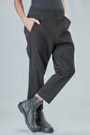 cigarette trousers in stretch cotton, cupro and elastan canvas - RUNDHOLZ DIP 