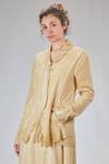 hip-lenght jacket, slim, in stretch silk and elastan georgette - RUNDHOLZ DIP 