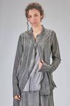 hip-lenght jacket, slim, in stretch silk and elastan georgette - RUNDHOLZ DIP 