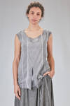 top lungo e sfiancato in georgette stretch di seta e elastan tinto in capo - RUNDHOLZ DIP 