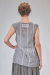 top lungo e sfiancato in georgette stretch di seta e elastan tinto in capo - RUNDHOLZ DIP 