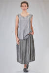 top lungo e sfiancato in georgette stretch di seta e elastan tinto in capo - RUNDHOLZ DIP 