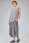 top lungo e sfiancato in georgette stretch di seta e elastan tinto in capo - RUNDHOLZ DIP 