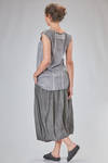 top lungo e sfiancato in georgette stretch di seta e elastan tinto in capo - RUNDHOLZ DIP 