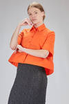 short and flared shirt in nylon satin - MELITTA BAUMEISTER 