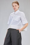 short and flared shirt in cotton paper - MELITTA BAUMEISTER 