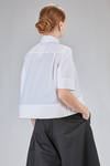 short and flared shirt in cotton paper - MELITTA BAUMEISTER 