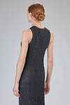long and lean 'sculpture' dress in cotton, polyamide and polyurethane bubbles jearsey - MELITTA BAUMEISTER 