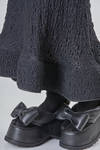long and lean 'sculpture' dress in cotton, polyamide and polyurethane bubbles jearsey - MELITTA BAUMEISTER 