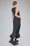 long and lean 'sculpture' dress in cotton, polyamide and polyurethane bubbles jearsey - MELITTA BAUMEISTER 
